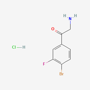 2-Amino-1-(4-bromo-3-fluorophenyl)ethanone hydrochloride