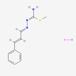 molecular formula C11H14IN3S B5717921 methyl N'-[(E)-[(E)-3-phenylprop-2-enylidene]amino]carbamimidothioate;hydroiodide 