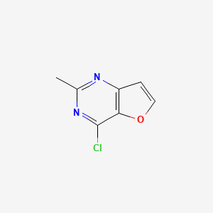 molecular formula C7H5ClN2O B571797 4-Chloro-2-methylfuro[3,2-d]pyrimidine CAS No. 1245647-59-9