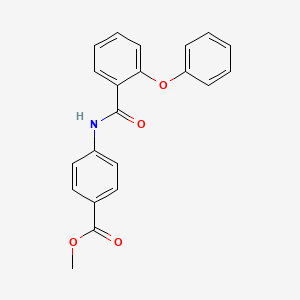 molecular formula C21H17NO4 B5717981 METHYL 4-(2-PHENOXYBENZAMIDO)BENZOATE 