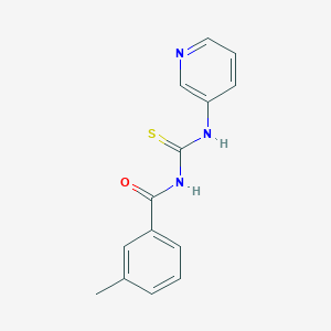 molecular formula C14H13N3OS B5717993 3-methyl-N-(pyridin-3-ylcarbamothioyl)benzamide 