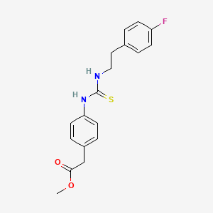 molecular formula C18H19FN2O2S B5718077 Methyl [4-({[2-(4-fluorophenyl)ethyl]carbamothioyl}amino)phenyl]acetate 