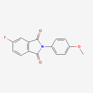 molecular formula C15H10FNO3 B5718104 5-Fluoro-2-(4-methoxyphenyl)isoindole-1,3-dione 