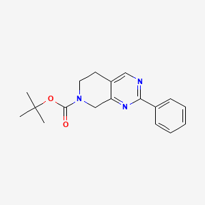 B571811 tert-Butyl 2-phenyl-5,6-dihydropyrido[3,4-d]pyrimidine-7(8H)-carboxylate CAS No. 1279816-05-5