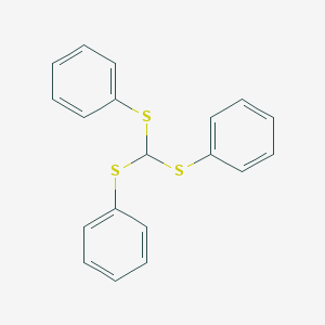 molecular formula C19H16S3 B057182 三(苯硫基)甲烷 CAS No. 4832-52-4