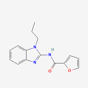 molecular formula C15H15N3O2 B5718471 N-(1-propylbenzimidazol-2-yl)furan-2-carboxamide 