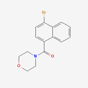 molecular formula C15H14BrNO2 B571850 4-[(4-Bromonaphthalen-1-yl)carbonyl]morpholine CAS No. 1365272-45-2