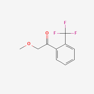 molecular formula C10H9F3O2 B571851 2-Methoxy-1-(2-(trifluoromethyl)phenyl)ethanone CAS No. 1342027-89-7