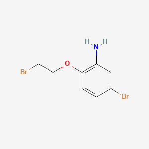 molecular formula C8H9Br2NO B571858 5-Bromo-2-(2-bromoethoxy)aniline CAS No. 1235451-65-6