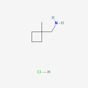 molecular formula C6H14ClN B571859 (1-Methylcyclobutyl)methanamine hydrochloride CAS No. 1245647-53-3