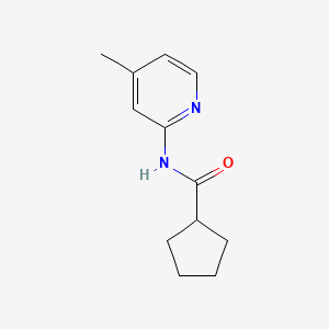 molecular formula C12H16N2O B5718591 N-(4-methylpyridin-2-yl)cyclopentanecarboxamide 