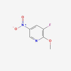 molecular formula C6H5FN2O3 B571865 3-Fluoro-2-methoxy-5-nitropyridine CAS No. 1279814-95-7