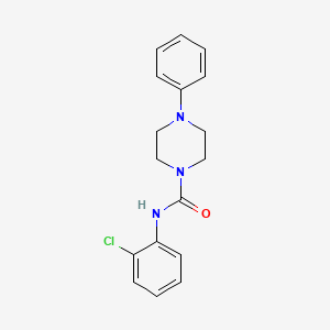 molecular formula C17H18ClN3O B5718655 N-(2-chlorophenyl)-4-phenylpiperazine-1-carboxamide 