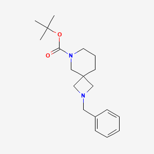 molecular formula C19H28N2O2 B571870 Tert-butyl 2-benzyl-2,6-diazaspiro[3.5]nonane-6-carboxylate CAS No. 1206969-43-8