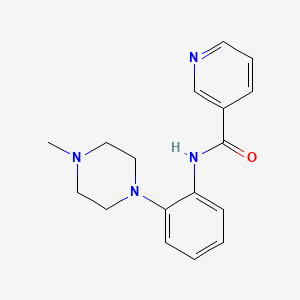 molecular formula C17H20N4O B5718762 N-[2-(4-methylpiperazin-1-yl)phenyl]pyridine-3-carboxamide 
