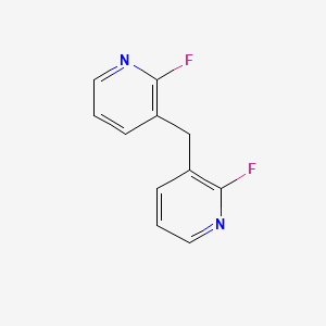 molecular formula C11H8F2N2 B571877 Bis(2-fluoropyridin-3-yl)methane CAS No. 1245648-06-9