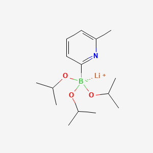 molecular formula C15H27BLiNO3 B571881 Lithium triisopropyl 2-(6-methylpyridyl)borate CAS No. 1256364-24-5