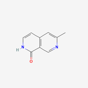 molecular formula C9H8N2O B571883 6-Methyl-2,7-naphthyridin-1(2H)-one CAS No. 1211594-51-2