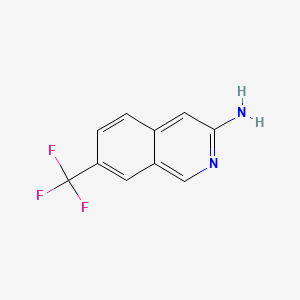 molecular formula C10H7F3N2 B571885 7-(Trifluoromethyl)isoquinolin-3-amine CAS No. 1357945-05-1