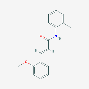 molecular formula C17H17NO2 B5718930 (E)-3-(2-methoxyphenyl)-N-(2-methylphenyl)prop-2-enamide 