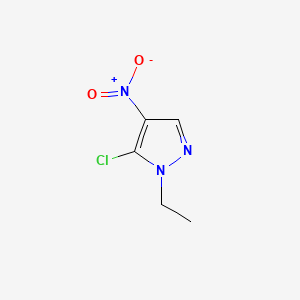 molecular formula C5H6ClN3O2 B571898 5-Chloro-1-ethyl-4-nitro-1H-pyrazole CAS No. 1338718-34-5