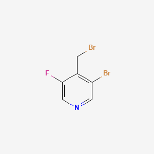 molecular formula C6H4Br2FN B571899 3-Bromo-4-(bromomethyl)-5-fluoropyridine CAS No. 1227603-46-4