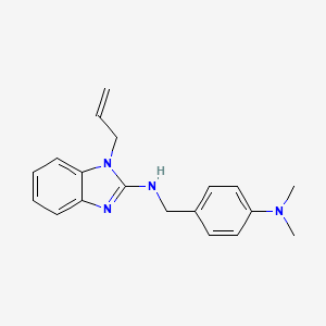molecular formula C19H22N4 B5718991 N-{[4-(DIMETHYLAMINO)PHENYL]METHYL}-1-(PROP-2-EN-1-YL)-1H-1,3-BENZODIAZOL-2-AMINE 