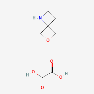 molecular formula C7H11NO5 B571905 6-Oxa-1-azaspiro[3.3]heptane oxalate CAS No. 1359655-43-8