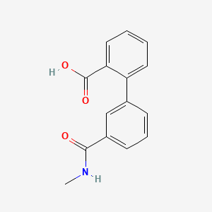 molecular formula C15H13NO3 B571906 2-[3-(N-Methylaminocarbonyl)phenyl]benzoic acid CAS No. 1261941-21-2