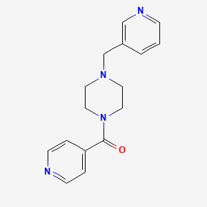 molecular formula C16H18N4O B5719062 pyridin-4-yl-[4-(pyridin-3-ylmethyl)piperazin-1-yl]methanone 