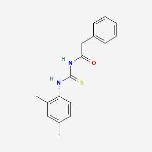 molecular formula C17H18N2OS B5719078 N-[(2,4-dimethylphenyl)carbamothioyl]-2-phenylacetamide 