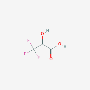 molecular formula C3H3F3O3 B057191 3,3,3-Trifluoro-2-hydroxypropanoic acid CAS No. 684-07-1