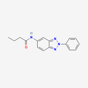 molecular formula C16H16N4O B5719136 N-(2-phenylbenzotriazol-5-yl)butanamide 