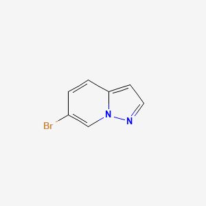 molecular formula C7H5BrN2 B571917 6-Bromopyrazolo[1,5-a]pyridine CAS No. 1264193-11-4