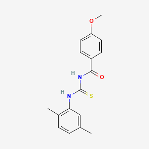 molecular formula C17H18N2O2S B5719221 N-[(2,5-dimethylphenyl)carbamothioyl]-4-methoxybenzamide 