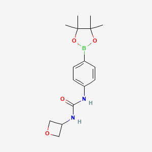 1-(Oxetan-3-yl)-3-(4-(4,4,5,5-tetramethyl-1,3,2-dioxaborolan-2-yl)phenyl)urea