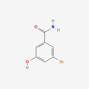molecular formula C7H6BrNO2 B571934 3-Bromo-5-hydroxybenzamide CAS No. 1243362-78-8