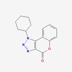 molecular formula C15H15N3O2 B5719349 1-Cyclohexylchromeno[3,4-d]triazol-4-one 