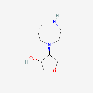 trans-4-(1,4-Diazepan-1-yl)tetrahydro-3-furanol