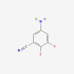 molecular formula C7H4F2N2 B571946 5-Amino-2,3-difluorobenzonitrile CAS No. 1247885-41-1