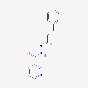 molecular formula C15H15N3O B5719468 N-[(E)-3-phenylpropylideneamino]pyridine-3-carboxamide 
