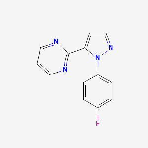 2-(1-(4-fluorophenyl)-1H-pyrazol-5-yl)pyrimidine