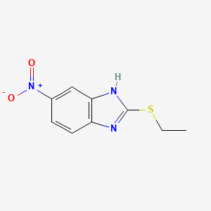 molecular formula C9H9N3O2S B5719479 1H-Benzimidazole, 2-(ethylthio)-5-nitro- CAS No. 89029-00-5