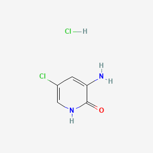molecular formula C5H6Cl2N2O B571951 3-Amino-5-chloropyridin-2-ol hydrochloride CAS No. 1261906-29-9