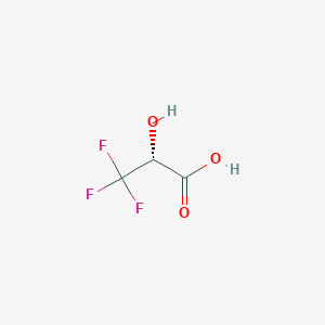 molecular formula C3H3F3O3 B057196 (2R)-3,3,3-trifluoro-2-hydroxypropanoic acid CAS No. 121250-04-2