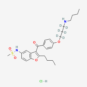 molecular formula C27H37ClN2O5S B571962 Desbutyl Dronedarone-d6 Hydrochloride CAS No. 1346598-70-6