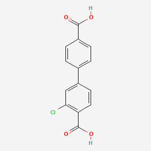 4-(4-Carboxyphenyl)-2-chlorobenzoic acid