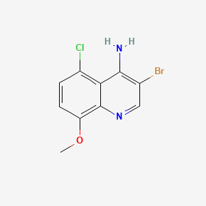 3-Bromo-5-chloro-8-methoxyquinolin-4-amine