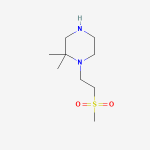 2,2-Dimethyl-1-(2-(methylsulfonyl)ethyl)piperazine