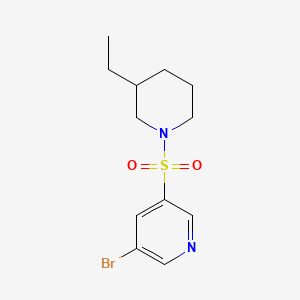 3-Bromo-5-(3-ethylpiperidin-1-ylsulfonyl)pyridine